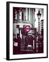 The London Underground Sign - Public Subway - UK - England - United Kingdom - Europe-Philippe Hugonnard-Framed Photographic Print