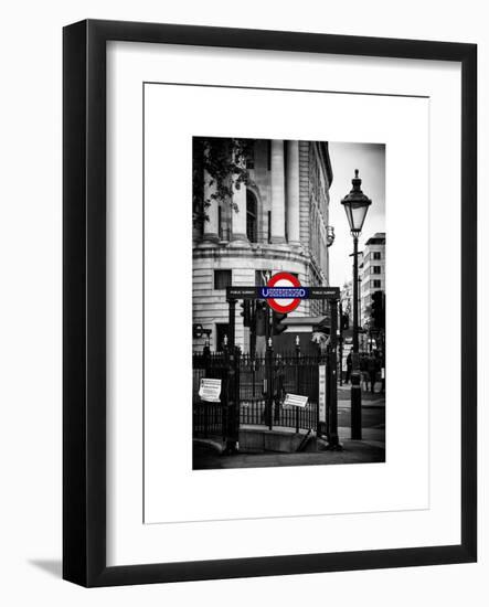 The London Underground Sign - Public Subway - UK - England - United Kingdom - Europe-Philippe Hugonnard-Framed Art Print