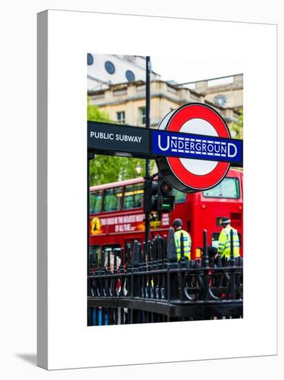 The London Underground Sign - Public Subway - UK - England - United Kingdom - Europe-Philippe Hugonnard-Stretched Canvas