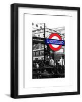 The London Underground Sign - Public Subway - UK - England - United Kingdom - Europe-Philippe Hugonnard-Framed Art Print