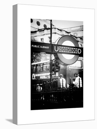 The London Underground Sign - Public Subway - UK - England - United Kingdom - Europe-Philippe Hugonnard-Stretched Canvas