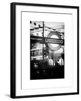 The London Underground Sign - Public Subway - UK - England - United Kingdom - Europe-Philippe Hugonnard-Framed Art Print