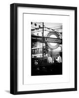 The London Underground Sign - Public Subway - UK - England - United Kingdom - Europe-Philippe Hugonnard-Framed Art Print