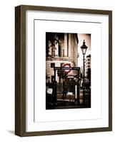 The London Underground Sign - Public Subway - UK - England - United Kingdom - Europe-Philippe Hugonnard-Framed Art Print