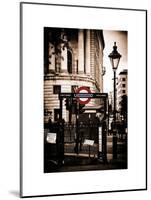 The London Underground Sign - Public Subway - UK - England - United Kingdom - Europe-Philippe Hugonnard-Mounted Art Print