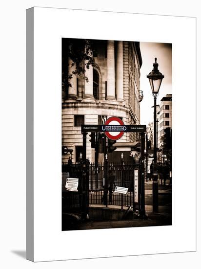 The London Underground Sign - Public Subway - UK - England - United Kingdom - Europe-Philippe Hugonnard-Stretched Canvas