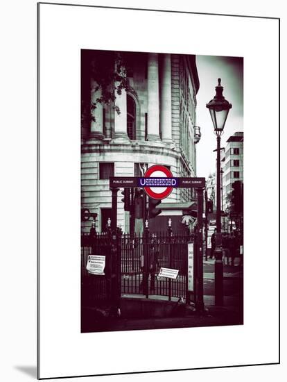 The London Underground Sign - Public Subway - UK - England - United Kingdom - Europe-Philippe Hugonnard-Mounted Art Print