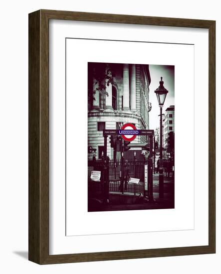 The London Underground Sign - Public Subway - UK - England - United Kingdom - Europe-Philippe Hugonnard-Framed Art Print