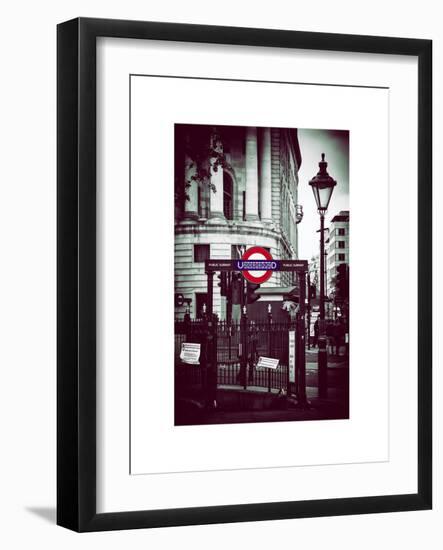 The London Underground Sign - Public Subway - UK - England - United Kingdom - Europe-Philippe Hugonnard-Framed Art Print