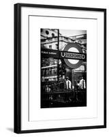 The London Underground Sign - Public Subway - UK - England - United Kingdom - Europe-Philippe Hugonnard-Framed Art Print