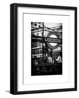 The London Underground Sign - Public Subway - UK - England - United Kingdom - Europe-Philippe Hugonnard-Framed Art Print