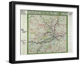 The London Underground-null-Framed Giclee Print