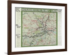 The London Underground-null-Framed Giclee Print