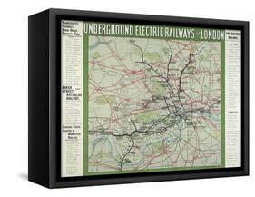 The London Underground-null-Framed Stretched Canvas