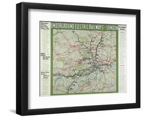 The London Underground-null-Framed Giclee Print