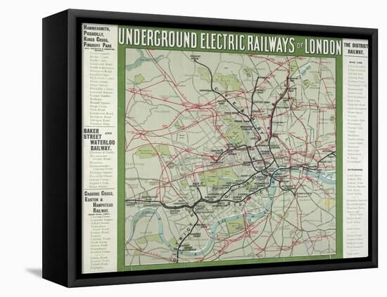 The London Underground-null-Framed Stretched Canvas