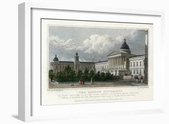 The London University, 1828-W Wallis-Framed Giclee Print