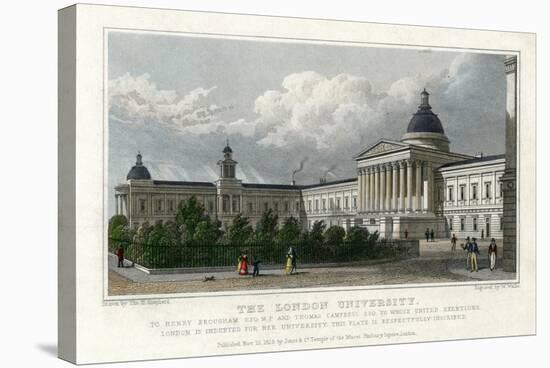 The London University, 1828-W Wallis-Stretched Canvas