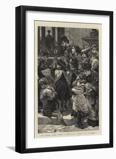 The London Water Supply, a Sketch on a Sultry Day in London-Charles Joseph Staniland-Framed Giclee Print