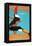 The London Zoo: South American Toucans-Tony Castle-Framed Stretched Canvas