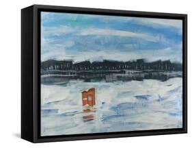 The Lone Angler-Tim Nyberg-Framed Stretched Canvas