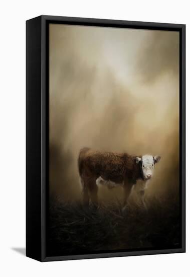 The Lone Calf-Jai Johnson-Framed Stretched Canvas