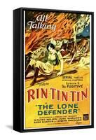 THE LONE DEFENDER, from left: June Marlowe, Rin-Tin-Tin in 'Episode 2: The Fugitive', 1930.-null-Framed Stretched Canvas