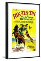 THE LONE DEFENDER, right: Rin-Tin-Tin in 'Chapter 1: The Mystery of the Desert', 1930-null-Framed Art Print