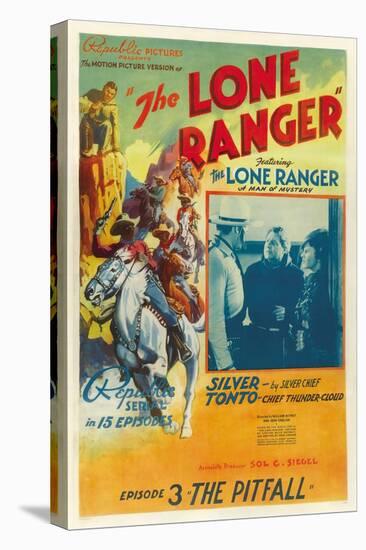 The Lone Ranger, Lee Powell,, Chief Thundercloud, in 'Episode 3: the Pitfall', 1938, Serial-null-Stretched Canvas