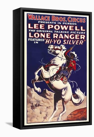 THE LONE RANGER, special circus poster, 1938.-null-Framed Stretched Canvas