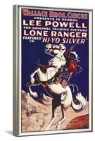 THE LONE RANGER, special circus poster, 1938.-null-Framed Art Print