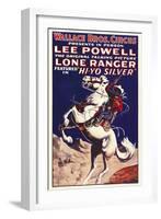 THE LONE RANGER, special circus poster, 1938.-null-Framed Art Print