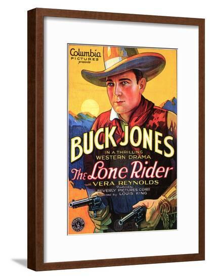 The Lone Rider, 1930--Framed Art Print