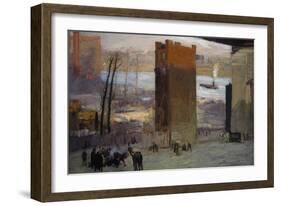 The Lone Tenement-George Bellows-Framed Art Print