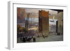 The Lone Tenement-George Bellows-Framed Art Print