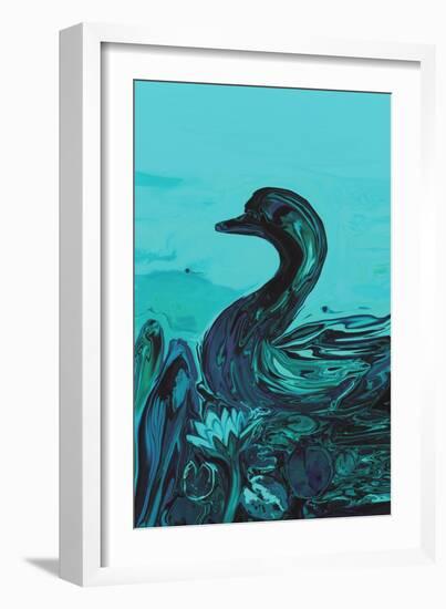 The Lonely Duck-Rabi Khan-Framed Art Print