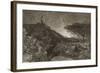 The Lonely Tower, 1879 (Etching)-Samuel Palmer-Framed Giclee Print