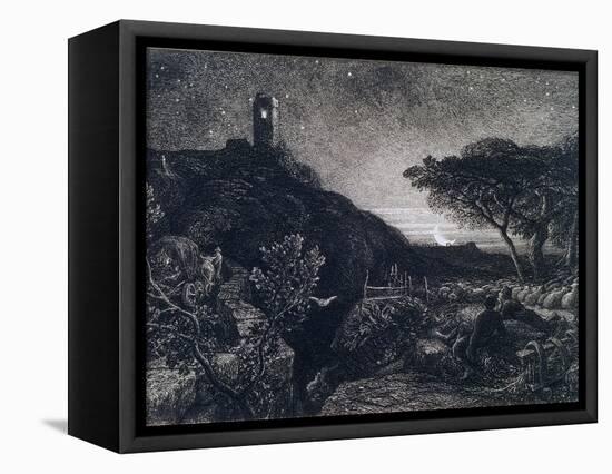 The Lonely Tower, 1879-Samuel Palmer-Framed Stretched Canvas