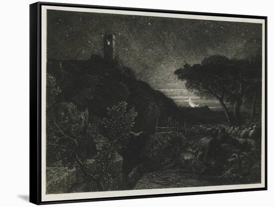 The Lonely Tower, 1879-Samuel Palmer-Framed Stretched Canvas