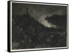 The Lonely Tower, 1879-Samuel Palmer-Framed Stretched Canvas