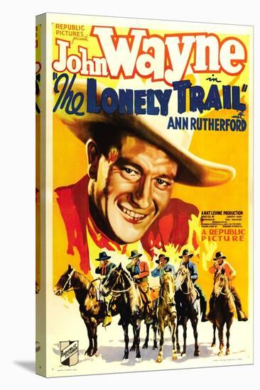 The Lonely Trail, John Wayne, 1936-null-Stretched Canvas