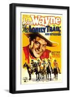 The Lonely Trail, John Wayne, 1936-null-Framed Art Print