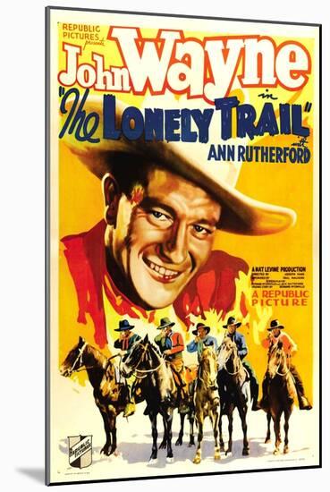 The Lonely Trail, John Wayne, 1936-null-Mounted Art Print