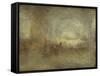 The Long Cellar at Petworth-J. M. W. Turner-Framed Stretched Canvas