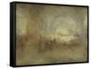 The Long Cellar at Petworth-J. M. W. Turner-Framed Stretched Canvas