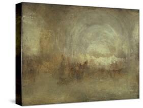 The Long Cellar at Petworth-J. M. W. Turner-Stretched Canvas