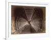 The long colonnade in the Ramalingeshvara Temple, Rameswaram, 1884 photograph-English-Framed Giclee Print