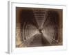 The long colonnade in the Ramalingeshvara Temple, Rameswaram, 1884 photograph-English-Framed Giclee Print