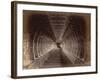 The long colonnade in the Ramalingeshvara Temple, Rameswaram, 1884 photograph-English-Framed Giclee Print