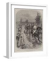 The Long-Distance Horse-Race by Officers of the German and Austrian Armies Between Berlin and Vienn-null-Framed Giclee Print